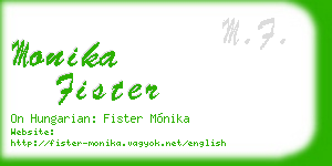 monika fister business card